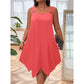 Robe Sans Manches à Ourlet Asymétrique pour Femme