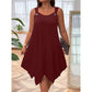 Robe Sans Manches à Ourlet Asymétrique pour Femme