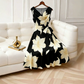 Robe Sans Manches à Imprimé Floral pour Femme