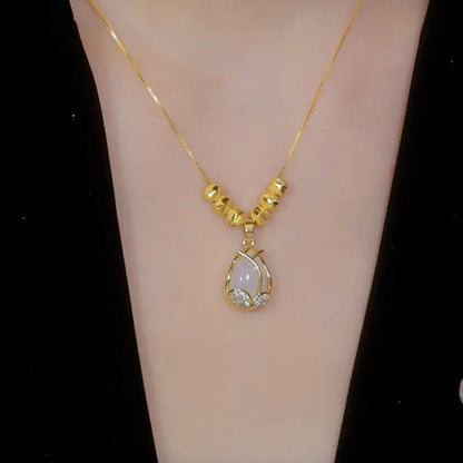 Collier Pendentif Tulipe Élégant