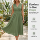 Robe Élégante Sans Manches Col V pour Femme