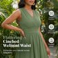 Robe Élégante Sans Manches Col V pour Femme