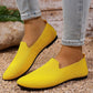 Chaussures plates en tricot à bout pointu pour femme – Mocassins à enfiler
