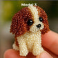 🎁🐾 PROMO FLASH 50% ! Kit Créatif 3D Chiot en Perles – Sans Outils, Perles Réutilisables, 6 Modèles, Cadeau Anniversaire & Décoration Bureau 🎂