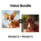 🎁🐾 PROMO FLASH 50% ! Kit Créatif 3D Chiot en Perles – Sans Outils, Perles Réutilisables, 6 Modèles, Cadeau Anniversaire & Décoration Bureau 🎂