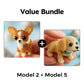 🎁🐾 PROMO FLASH 50% ! Kit Créatif 3D Chiot en Perles – Sans Outils, Perles Réutilisables, 6 Modèles, Cadeau Anniversaire & Décoration Bureau 🎂