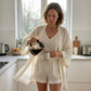 Ensemble Loungewear 3 Pièces Décontracté Femme avec Cardigan