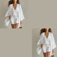 Ensemble Loungewear 3 Pièces Décontracté Femme avec Cardigan