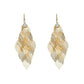 Boucles d'Oreilles Feuilles Creuses Cascadantes Élégantes pour Femme