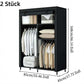 🔥📦 DERNIER JOUR -50% ! Armoire Portable en Tissu Non Tissé – Facile à Monter, Structure Acier, 3 Tailles, Idéale Chambre & Dressing 🏠