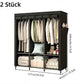 🔥📦 DERNIER JOUR -50% ! Armoire Portable en Tissu Non Tissé – Facile à Monter, Structure Acier, 3 Tailles, Idéale Chambre & Dressing 🏠