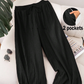 👖 -50% MAINTENANT ! 🌬️ Pantalon Casual Ample et Respirant pour Femme – Doux, léger & taille élastique – Parfait pour la détente, le voyage ou les temps chauds – Décontracté et aéré 🌸