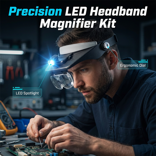 Loupe Frontale LED avec 4 Lentilles