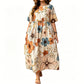 Robe Maxi Col Rond Élégante pour Femme