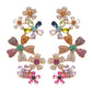 🌸 -50% MAINTENANT ! 🌸 Boucles d'Oreilles Grimpantes Florales Vibrantes pour Femme