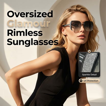 🕶️✨👓 OFFRE LIMITÉE 50% DE RÉDUCTION! Lunettes de Soleil Carrées Oversize Sans Monture – Ultra-Légères, Look Tendance, Protection UV400 – Rehaussez Instantanément Toute Tenue, du Décontracté au Chic 🌟👗