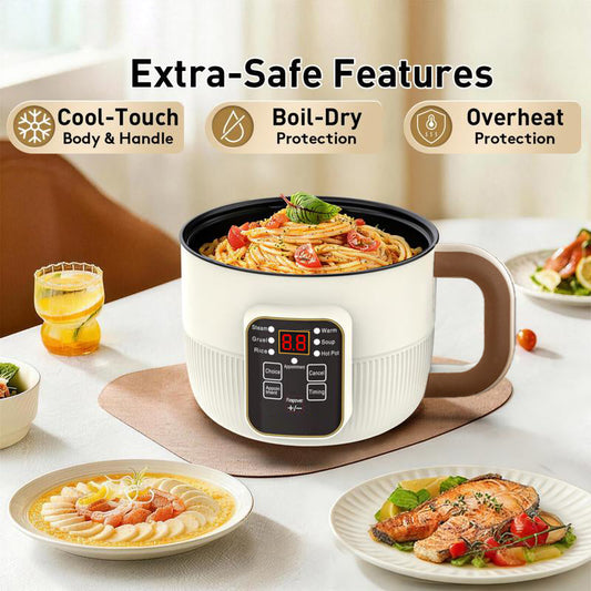 🔥 Jusqu'à Épuisement des Stocks -50% ! 🎉 Casserole Électrique Intelligente Multifonction