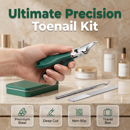 ✂️ PROMO FLASH : 50% DE RÉDUCTION ! 🦶 Kit Coupe-Ongles Professionnel – Acier & PP – 3 Pièces Lames Courbées for Soin Ongles à Domicile 💅