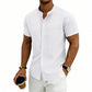 ROMO LIMITÉE : 50 % DE RÉDUCTION ! ✨ Chemise homme à manches courtes coupe ample – uni, respirante, confort au quotidien ☀️