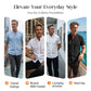ROMO LIMITÉE : 50 % DE RÉDUCTION ! ✨ Chemise homme à manches courtes coupe ample – uni, respirante, confort au quotidien ☀️