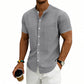 ROMO LIMITÉE : 50 % DE RÉDUCTION ! ✨ Chemise homme à manches courtes coupe ample – uni, respirante, confort au quotidien ☀️