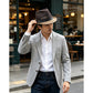 ⏳ -50% Temps Limité ⏰ Chapeau Fedora de Paille d'Été avec Bande À Boucle Stylisée 🎩