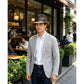 ⏳ -50% Temps Limité ⏰ Chapeau Fedora de Paille d'Été avec Bande À Boucle Stylisée 🎩