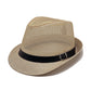 ⏳ -50% Temps Limité ⏰ Chapeau Fedora de Paille d'Été avec Bande À Boucle Stylisée 🎩