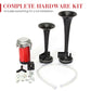 Kit de klaxon pneumatique universel à double trompette