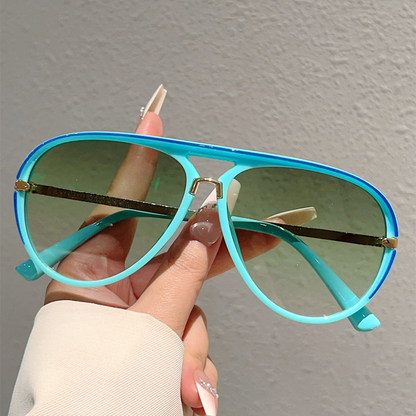 📢📢50% DE RÉDUCTION !! ⏰Lunettes de Soleil Rétro Double-Pont pour Femme