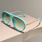 📢📢50% DE RÉDUCTION !! ⏰Lunettes de Soleil Rétro Double-Pont pour Femme