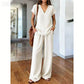 Ensemble 2 Pièces Haut Imprimé et Pantalon pour Femme