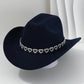 Chapeau Cowboy Strass Cœur pour Femme – Fédora Jazz Français Élégant
