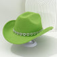 Chapeau Cowboy Strass Cœur pour Femme – Fédora Jazz Français Élégant