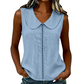 Blouse Femme Élégante Été À Garniture en Dentelle