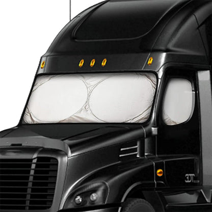 📢📢50 % DE RÉDUCTION !! ⏰Pare-soleil de pare-brise pour camion avec protection UV – Robuste et réfléchissant la chaleur – Convient aux grands pare-brise, réduit la chaleur intérieure – protège le tableau de bord et les sièges, rangement pliable 🛡️