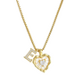 💎 PROMOTION LIMITÉE -50% ! 💥 Collier Chaîne Micro Pavé Lettres en Forme de Cœur – Pendentif Initial, Acier Titane, Ajustable ✨