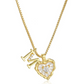 💎 PROMOTION LIMITÉE -50% ! 💥 Collier Chaîne Micro Pavé Lettres en Forme de Cœur – Pendentif Initial, Acier Titane, Ajustable ✨