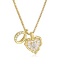 💎 PROMOTION LIMITÉE -50% ! 💥 Collier Chaîne Micro Pavé Lettres en Forme de Cœur – Pendentif Initial, Acier Titane, Ajustable ✨