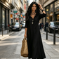 Robe Maxi Bohème À Col V Volanté