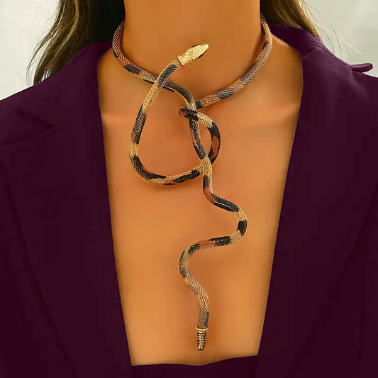 Collier Ras-du-Cou Serpent Flexible Multi-Port