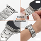 Bracelet Montre Connectée Maillons H avec Fermoir Papillon