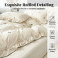 ⏳Offre limitée -50%⏰ Parure de Lit Luxe en Soie de Glace Fraîche avec Volants🛏️