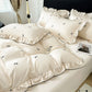 ⏳Offre limitée -50%⏰ Parure de Lit Luxe en Soie de Glace Fraîche avec Volants🛏️