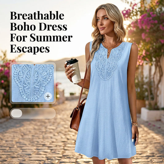Robe Décontractée d'Été Respirante