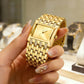 Montre Cadran Carré Élégante pour Femme