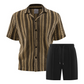 👕 50% DE RÉDUCTION ☀️ Ensemble décontracté homme – Chemise manches courtes & short – Léger, confortable & parfait pour les journées chaudes – look estival sans effort ✨🩳