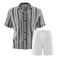 👕 50% DE RÉDUCTION ☀️ Ensemble décontracté homme – Chemise manches courtes & short – Léger, confortable & parfait pour les journées chaudes – look estival sans effort ✨🩳