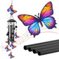 🕊️🔔 PROMO FLASH 50% ! Carillon Éolien Vintage Métal Jardin – Aluminium Anodisé, Son Apaisant, Résistant aux Intempéries, 2 Tailles, Idéal Terrasse & Balcon 🌿
