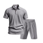 👕🩳 PROMO FLASH 50% ! Ensemble Homme 2 Pièces Décontracté – Haut + Short, Tissu Lin Respirant, Col Revers, 7 Couleurs, Tailles S-3XL, Idéal Été & Plage 🌊